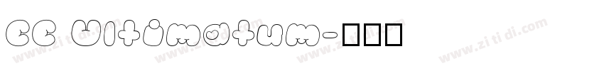 CC Ultimatum字体转换